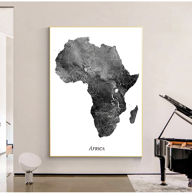 Poster dan Cetakan Peta Afrika - Star Map Poster ulasan dan harga