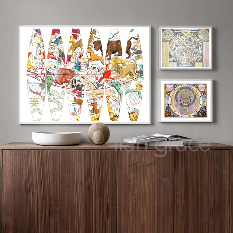 Poster Grafik Bintang Astrolog - Star Map Poster ulasan dan harga