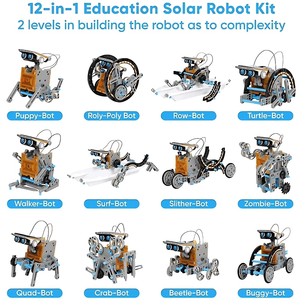 Blok Bangunan Robot Surya 12 I - Science Toys Diy ulasan dan harga
