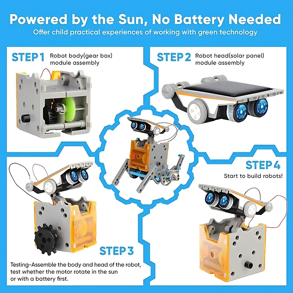 Blok Bangunan Robot Surya 12 I - Science Toys Diy ulasan dan harga