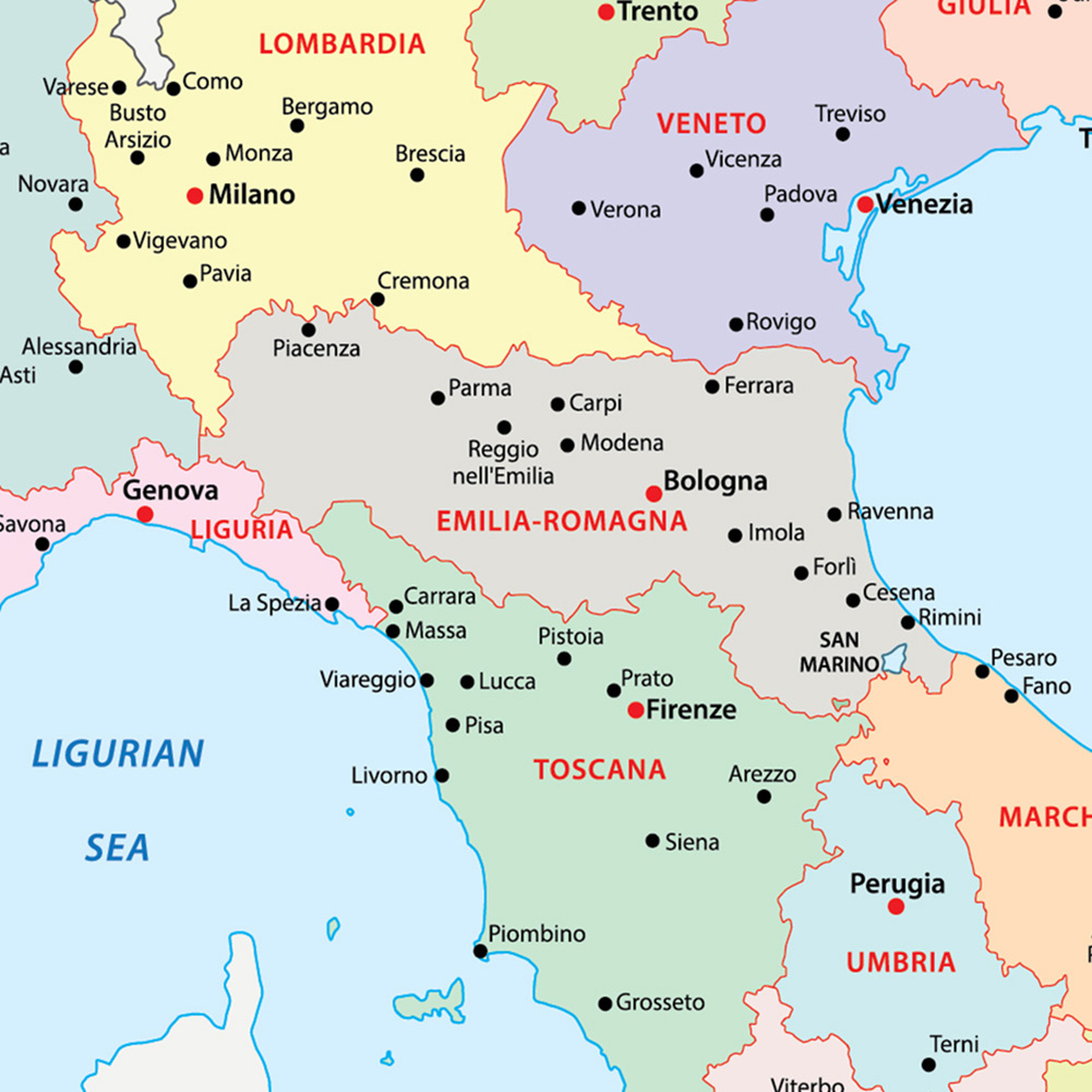 42*59Cm Dalam Peta Politik Ita - Star Map Poster ulasan dan harga