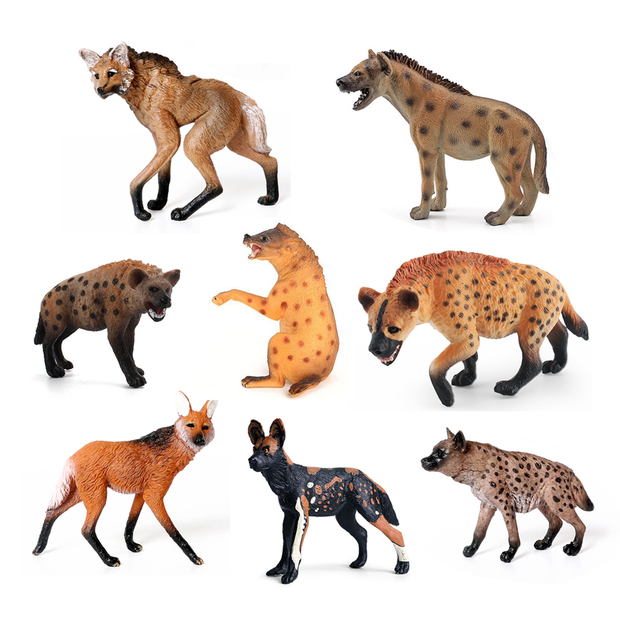 Hyena satwa liar plastik reali - Science Toys Diy ulasan dan harga
