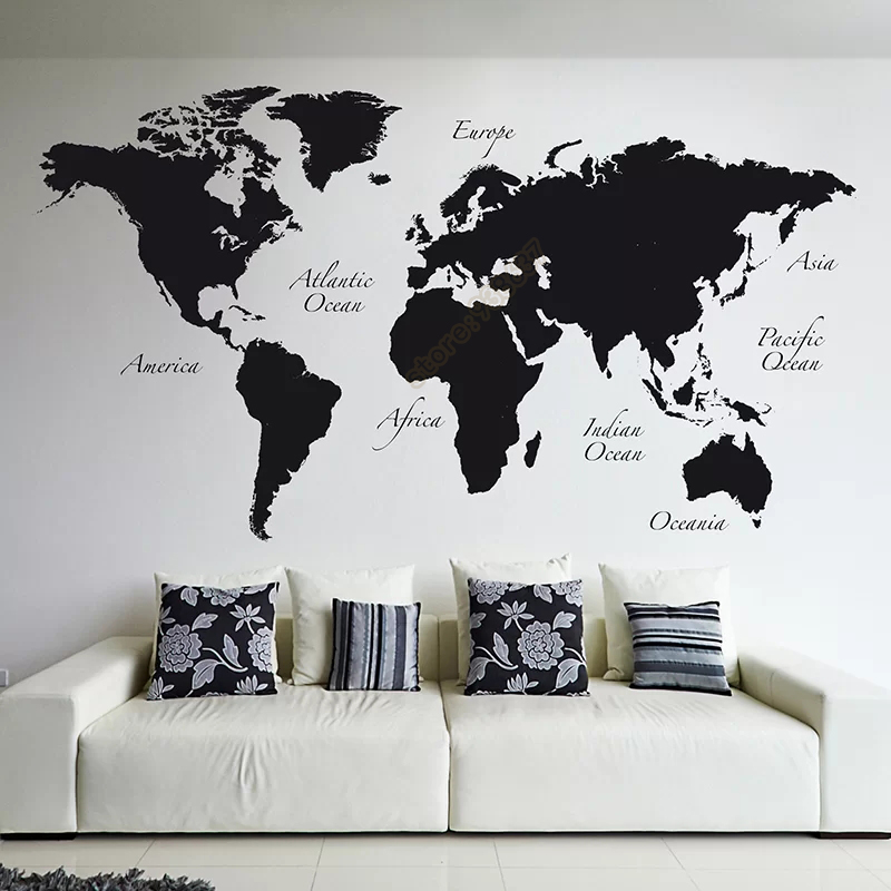 Stiker Dinding Vinil Peta Duni - Star Map Poster ulasan dan harga