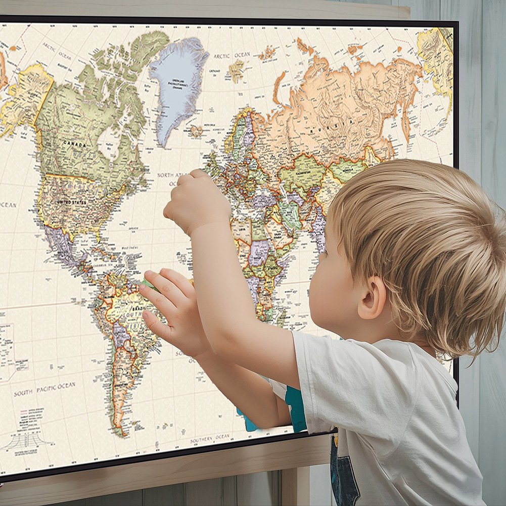 Poster Gantung Antik Peta Duni - Star Map Poster ulasan dan harga